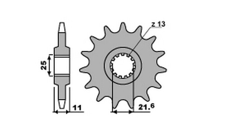 PBR gear wheel 442 16 18NC